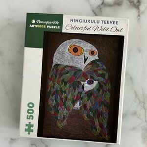 Pomegranate Art Pieces - Ningiukulu Teevee: Colourful Wild Owl 500-Piece Puzzle